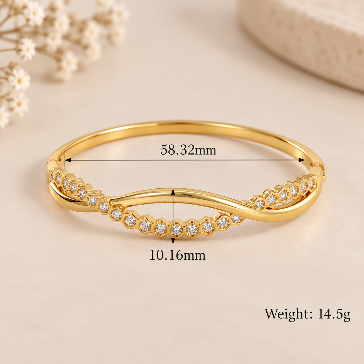 Celeste Wave Bangle