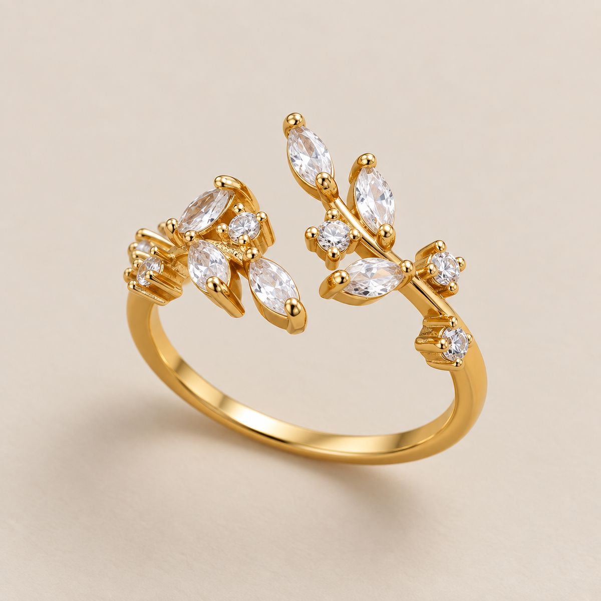Gold Leaf Ring