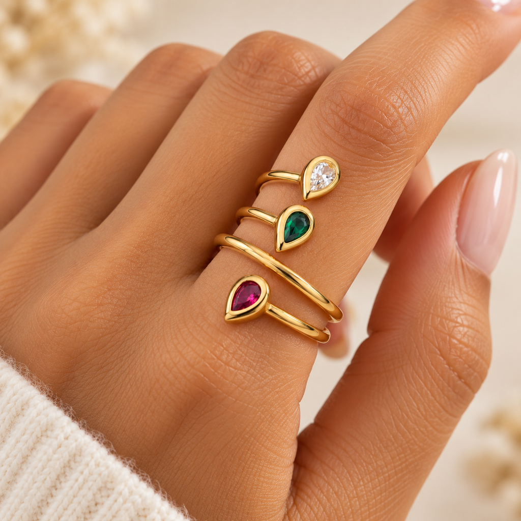 Trio Gem Ring