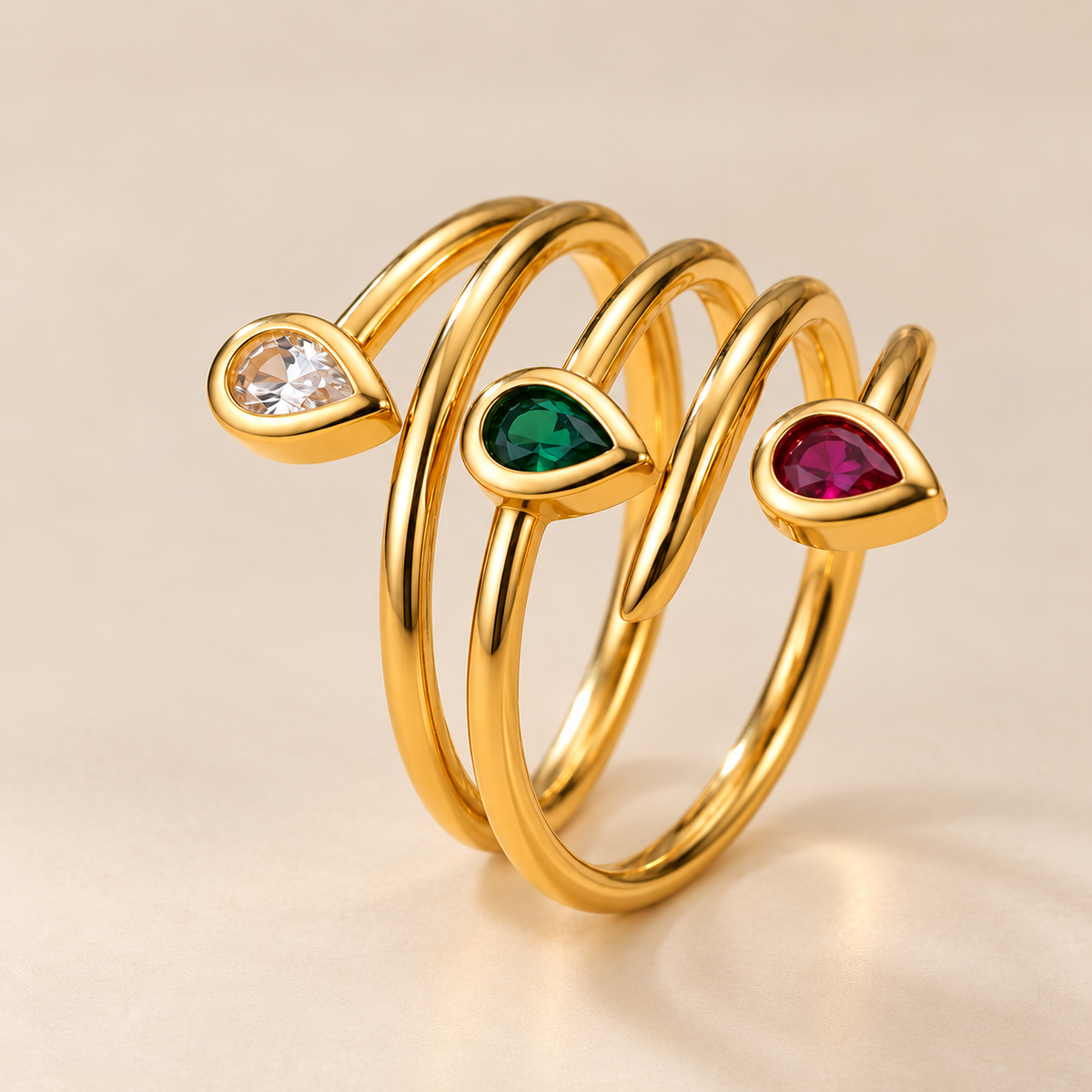 Trio Gem Ring