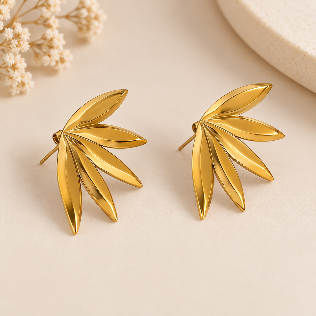 Serena Leaf Earrings