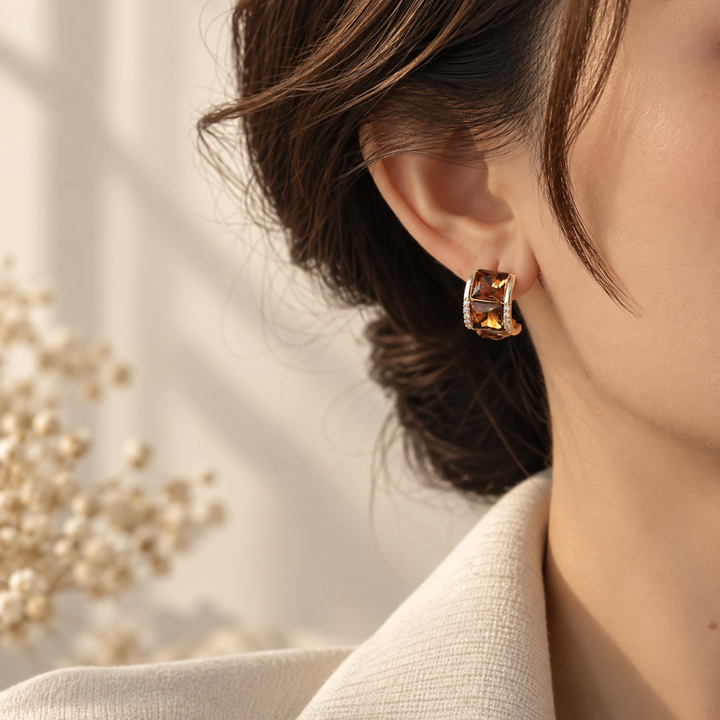 Amber Glow Earrings