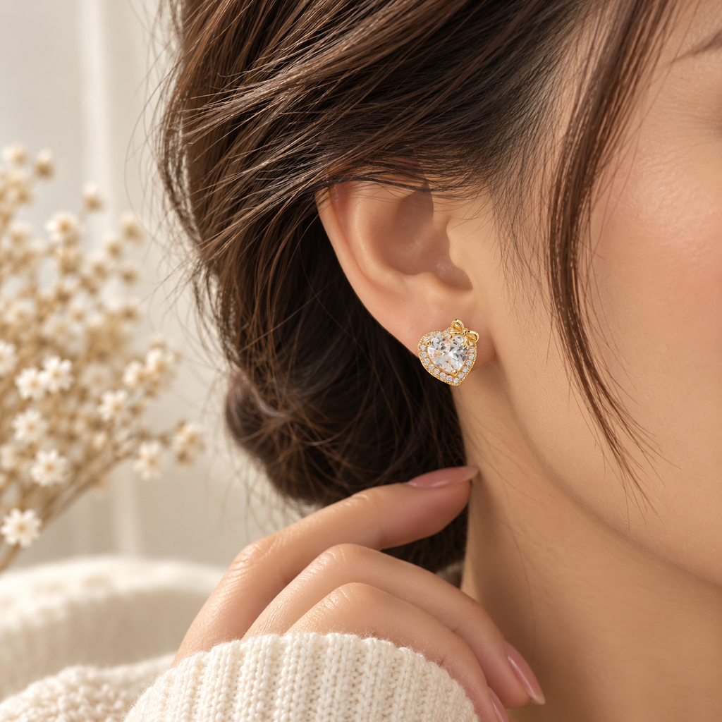 Belle Heart Earrings