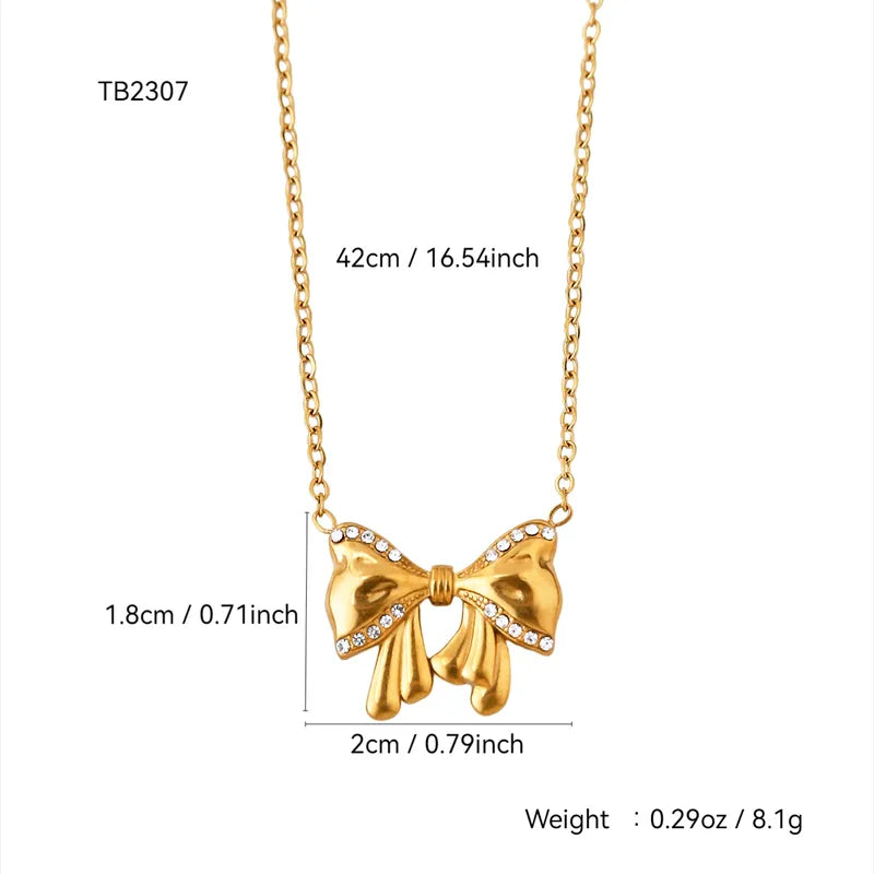 Satin Bow Necklace