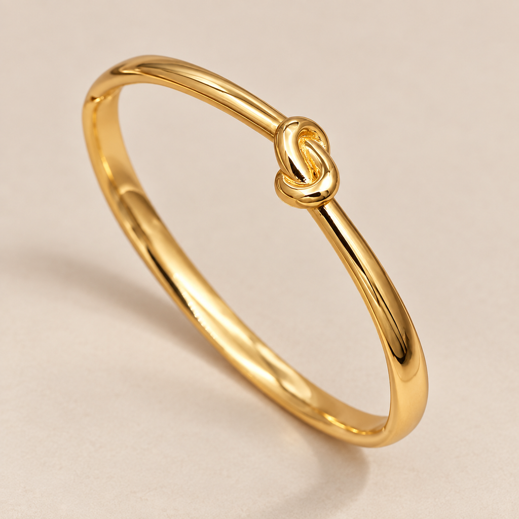 Gold Knot Bangle