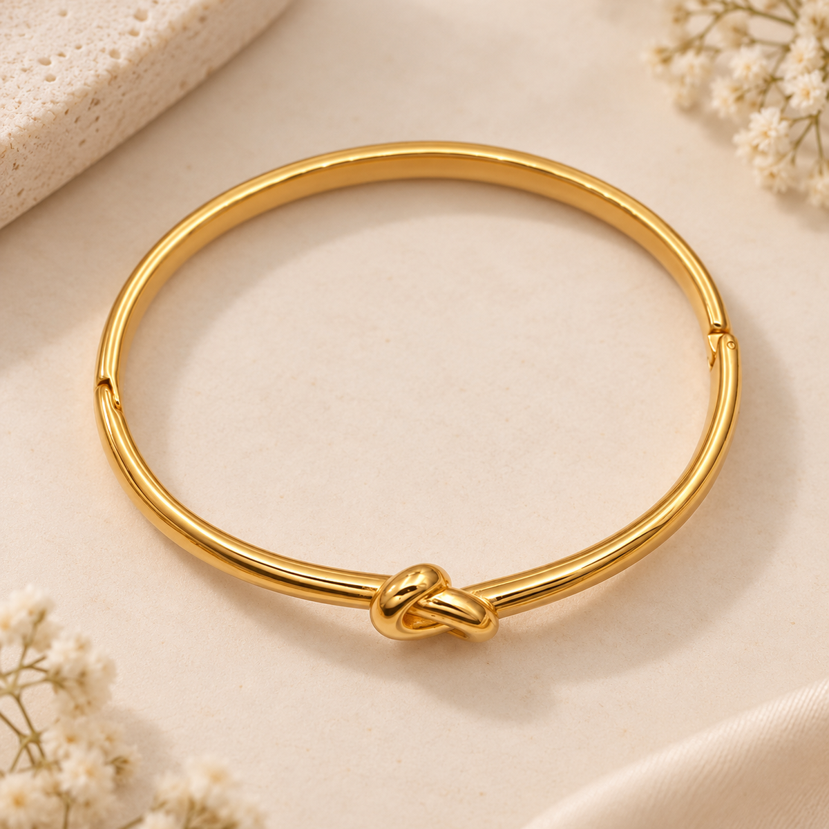 Gold Knot Bangle