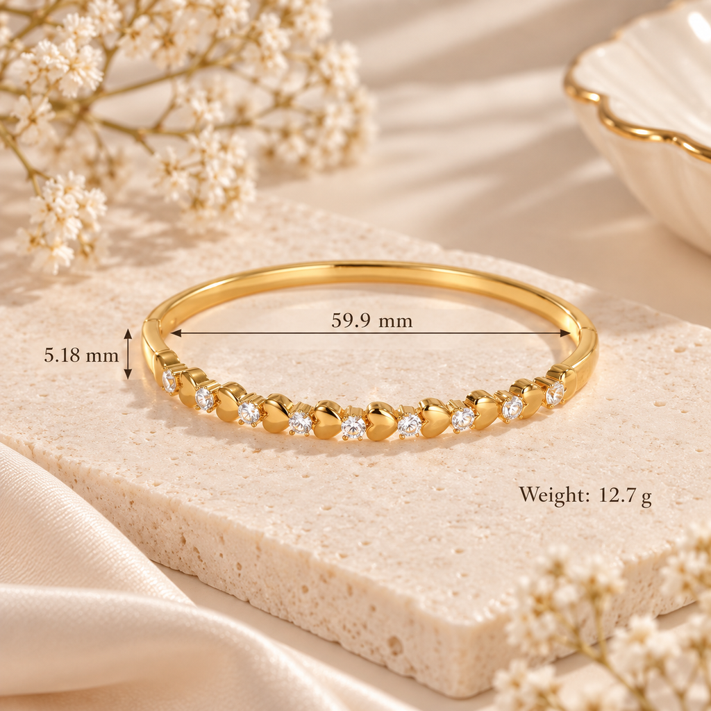 Adore Heart Bangle