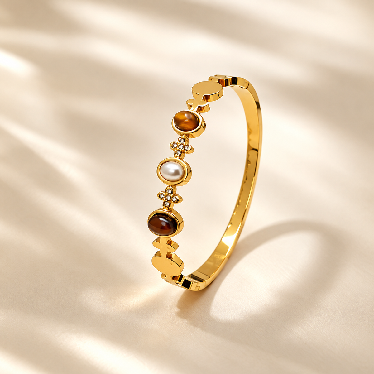 Amber Pearl Bangle