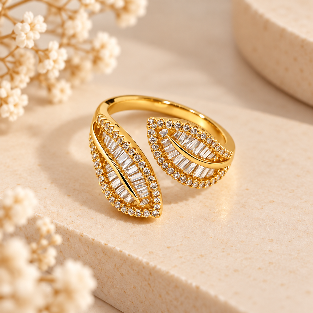 Serena Leaf Ring