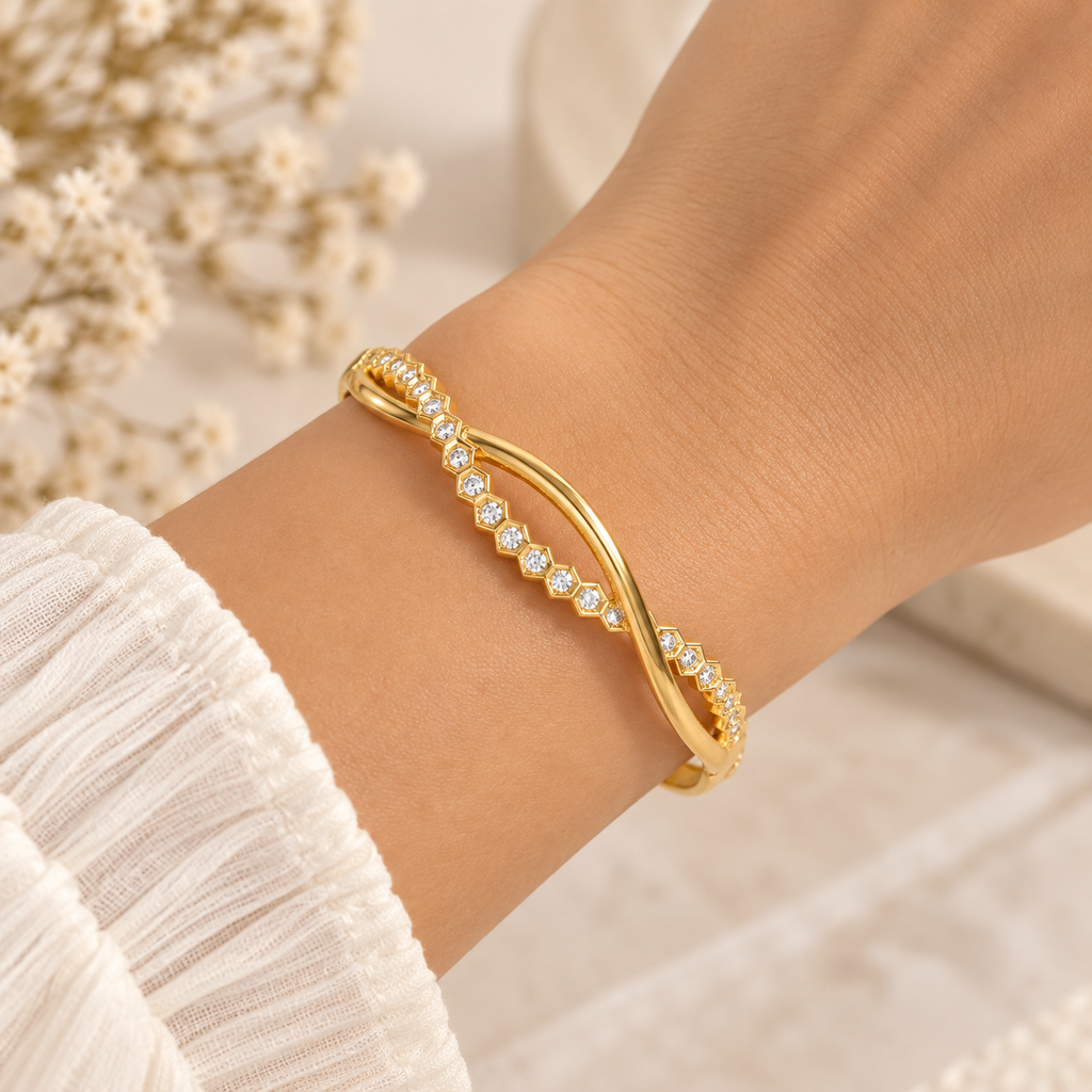 Celeste Wave Bangle