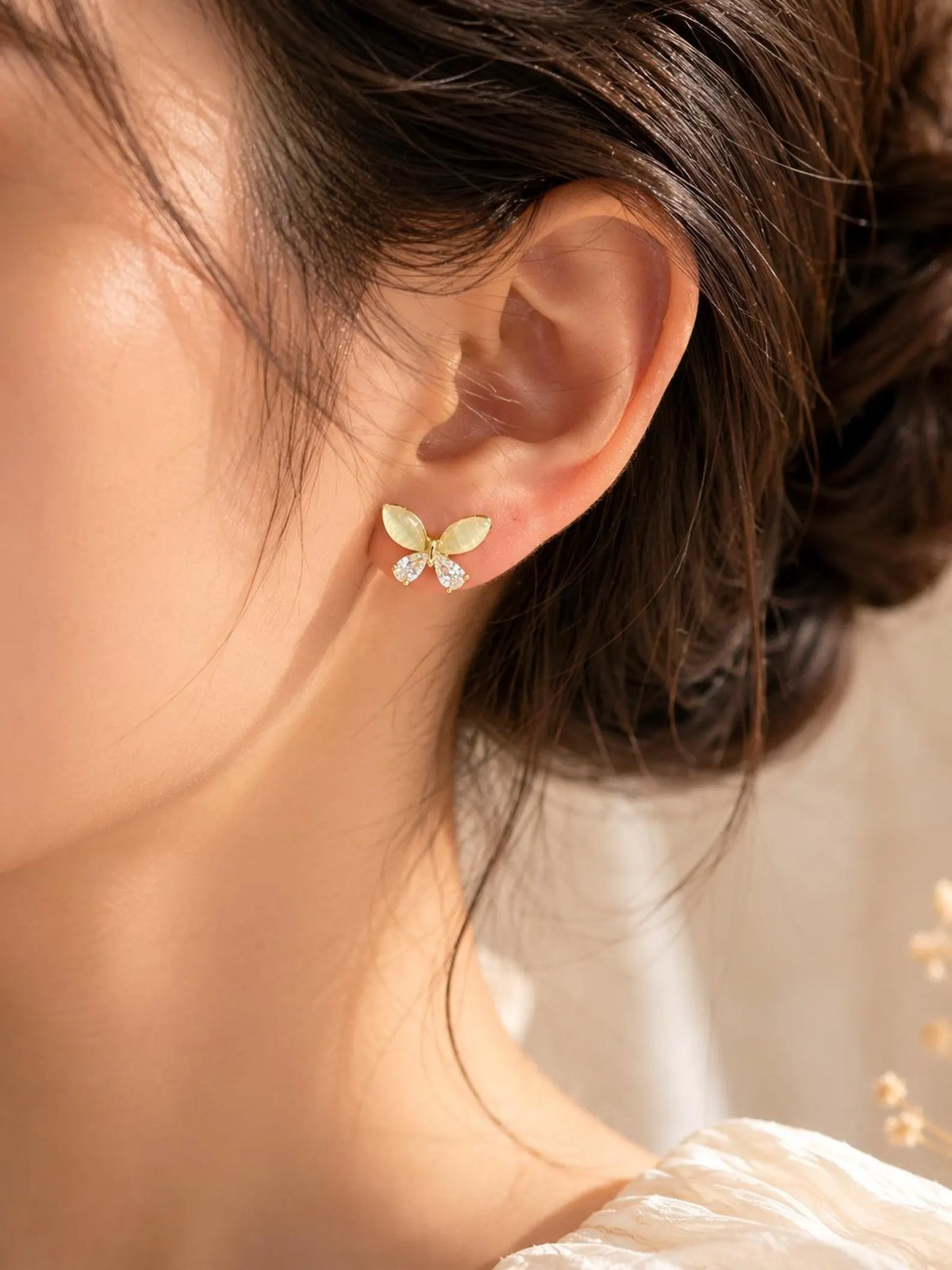 Opal Butterfly Earrings